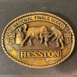 Hesston National Finals Rodeo Belt Buckle